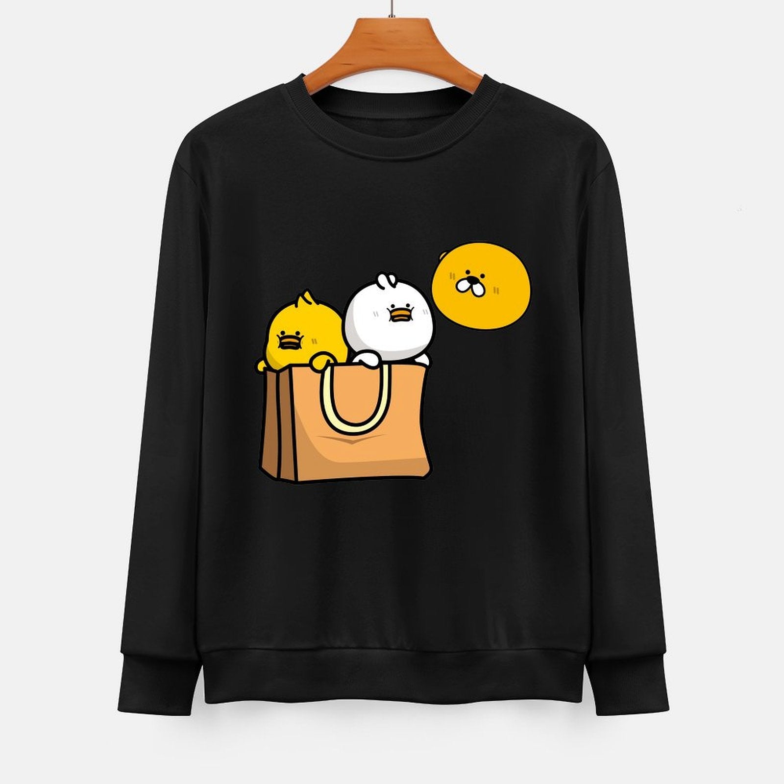 Front Patterned Long Sleeve TopEverydayWear EasyStyle